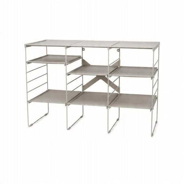 Joseph Joseph Level Plus Large Adjustable Ecru Shoe Rack