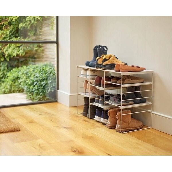 Joseph Joseph Level Plus Large Adjustable Ecru Shoe Rack