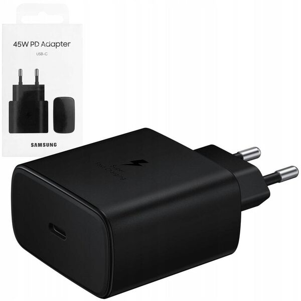 SAMSUNG ŁADOWARKA SIECIOWA TYP-C PD EP-TA845 45W CZARNY BOX