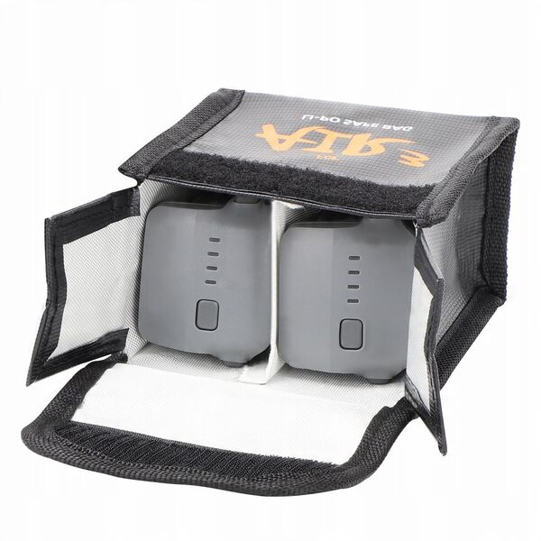 Futerał Etui Pokrowiec 2x Akumulator Bateria Ognioodporny Dji Air 3 / 3s / 3 S / A3-dc598-2