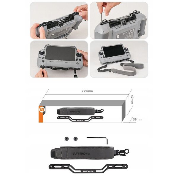 Szelki Uchwyt Pasek Mocowanie Na Szyję Do Pilota Drona Do Dji Rc Plus 2 / 1 / Gs998