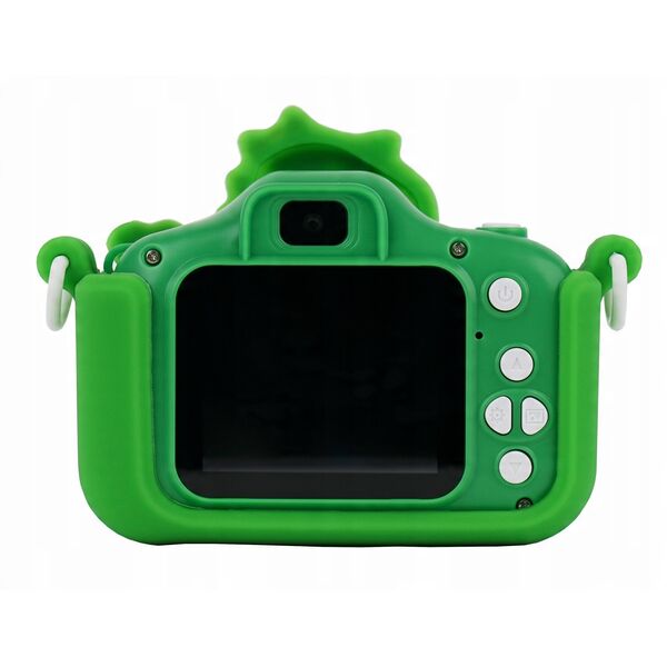 Aparat Cyfrowy 48mp Kamera 1080p Dla Dziecka 5x Gry Mp3 Xrec X2 / Dinozaur Zielony