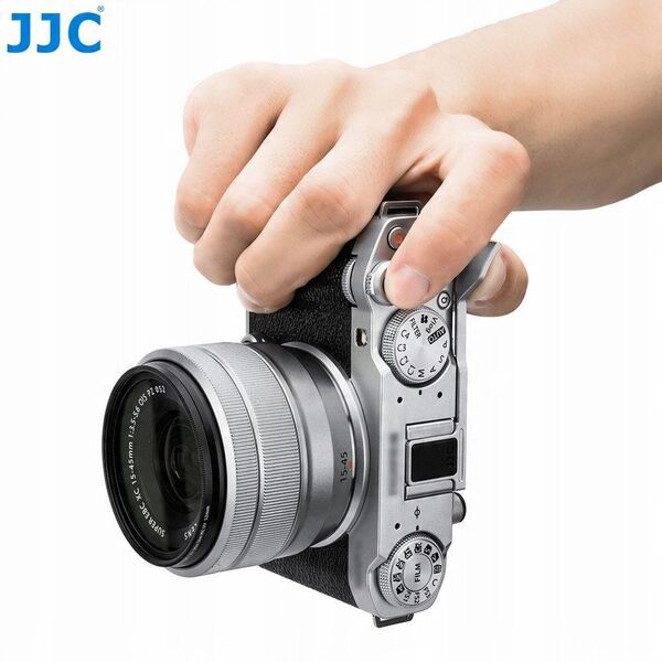 Grip Holder Stabilizator Uchwyt Na Kciuk Palec Do Fuji Fujifilm X-m5 / Xm5 / Ta-xm5 Srebrny