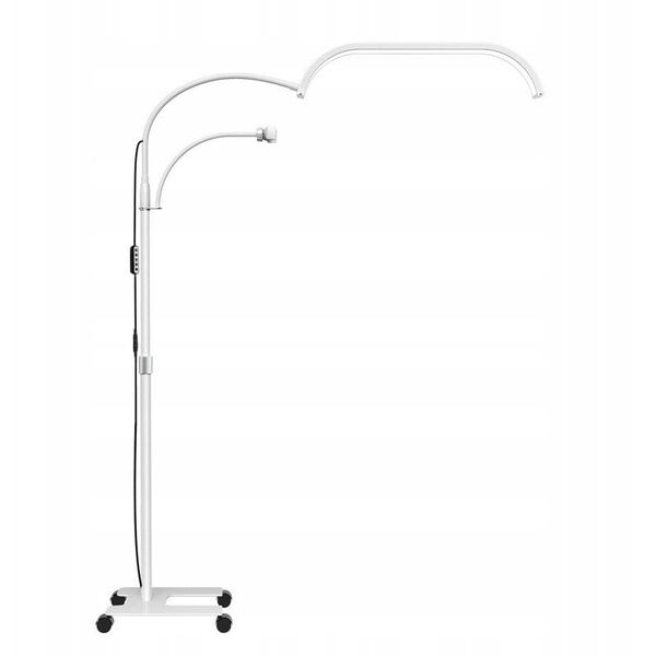 Lampa Led Kosmetyczna Bezcieniowa Moon Stojąca + Kółka 45w Marinelli Gx520r / Biały