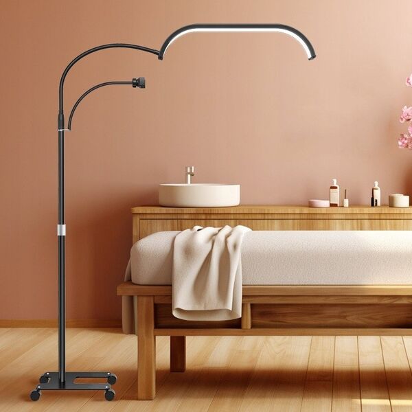 Lampa Led Kosmetyczna Bezcieniowa Moon Stojąca + Kółka 45w Marinelli Gx520r / Biały