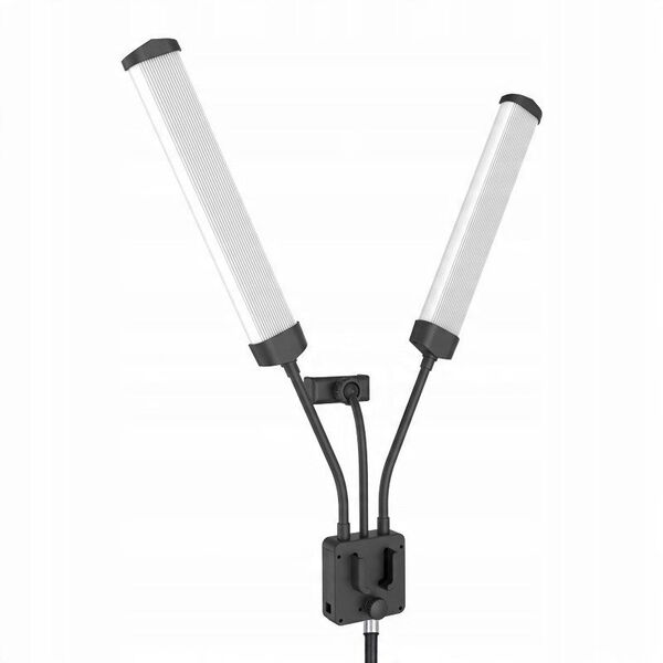 Podwójna Giętka Lampa Led Kosmetyczna Fotograficzna Video 40w + Pilot / M46 / Czarny