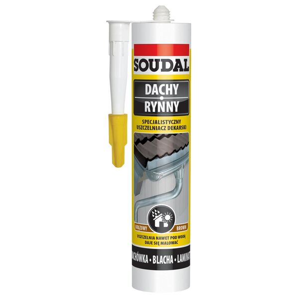 Soudal Specjalistyczny uszczelniacz dekarski 310ml brązowy