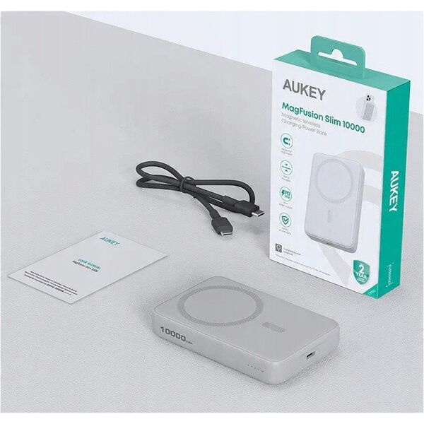 PB-MS04 White Qi2 PowerBank | 10000mAh | 20W | MagSafe PD