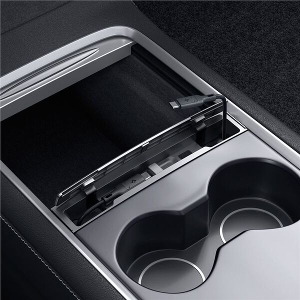 Spigen Spigen Tesla Cable Organizer Station, black - Tesla Model Y/3
