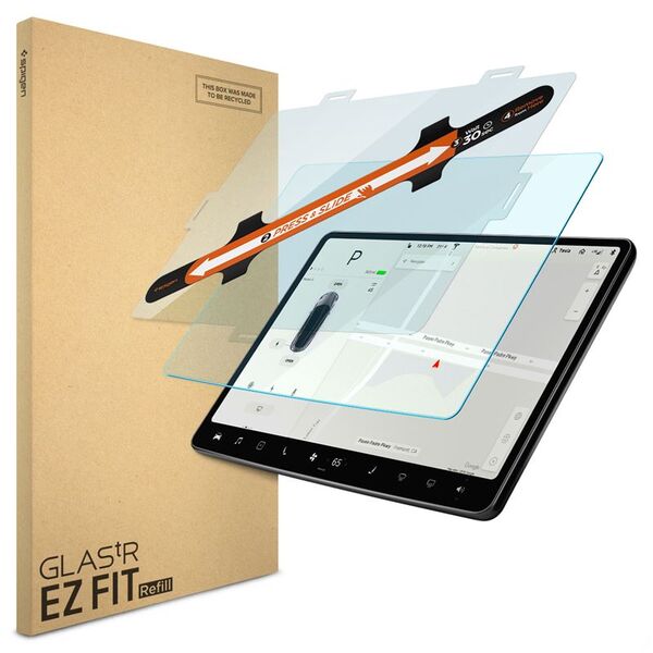 Spigen Spigen Tesla EZ Fit Refill Αντιθαμβωτική Προστασία Οθόνης 1 Πακέτο - Tesla Model Y/3