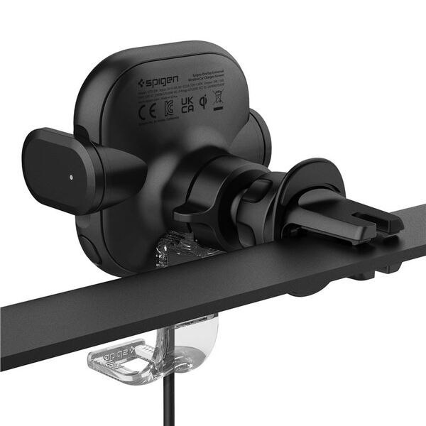 Φορτιστής Spigen SPIGEN UTS12W ONETAP UNIVERSAL VENT CAR MOUNT WIRELESS CHARGER BLACK