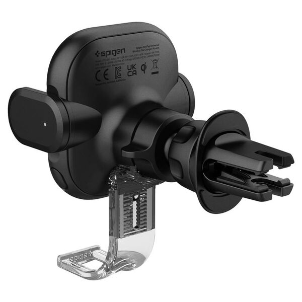 Φορτιστής Spigen SPIGEN UTS12W ONETAP UNIVERSAL VENT CAR MOUNT WIRELESS CHARGER BLACK