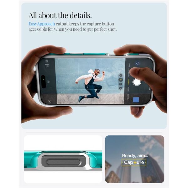 Spigen Spigen Classic C1 MagSafe, bondi blue - iPhone 6.9" 2024