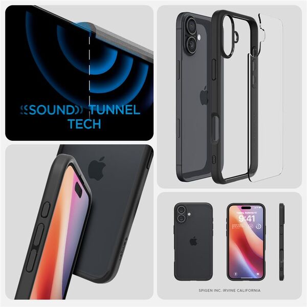 Spigen Spigen Ultra Hybrid iPhone 16 Plus ματ μαύρο/czarny ACS08072