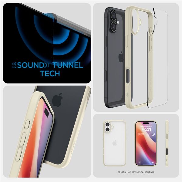 Spigen Spigen Ultra Hybrid, βουβό μπεζ - iPhone 16 Plus