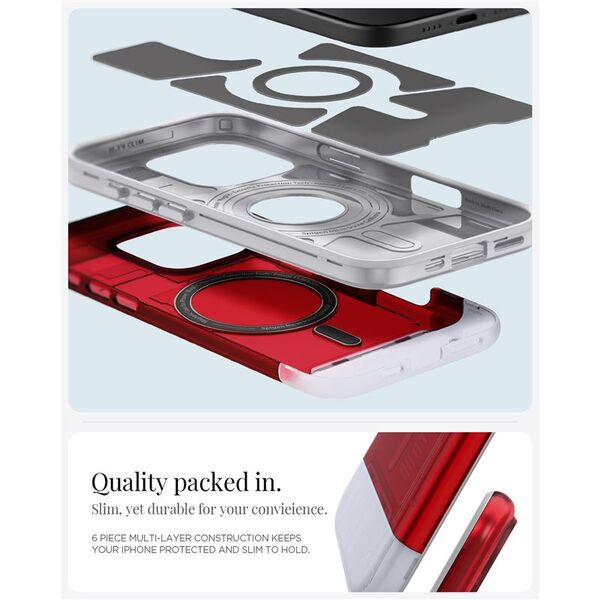 Spigen Spigen Classic C1 MagSafe, ruby - iPhone 6.3" 2024