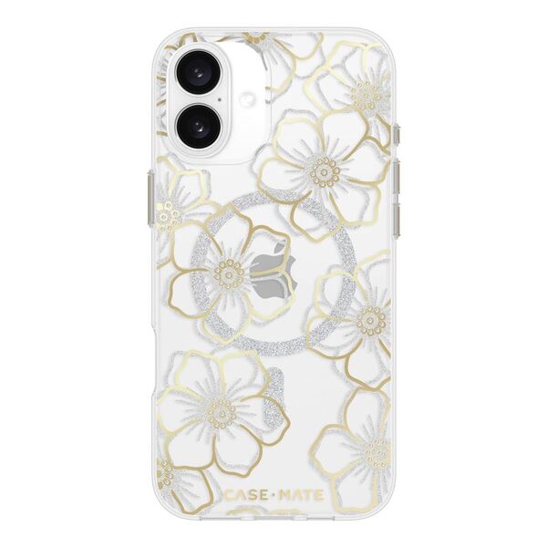 Case-Mate Case-Mate Floral Gems - Gold, magsafe - iPhone 16 Plus