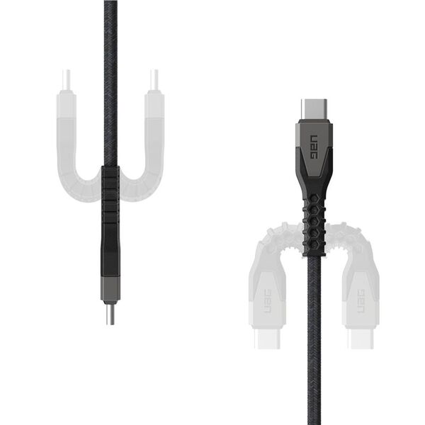 Καλώδιο USB Eaton UAG Rugged Cable - καλώδιο USB-C - USB-C 60W, 1,5 m (μαύρο/γκρι)