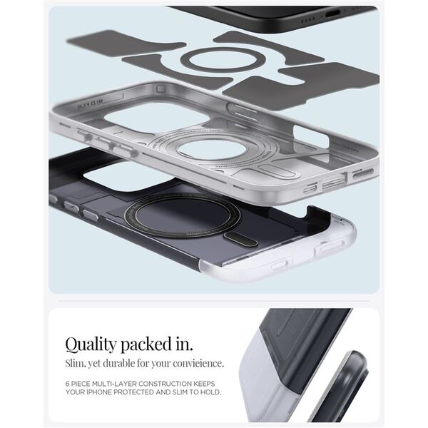 Spigen Spigen Classic C1 MagSafe, graphite - iPhone 16 Pro