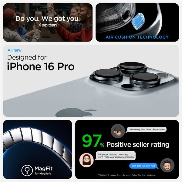 Spigen Spigen Tough Armor MagSafe, frost black - iPhone 16 Pro