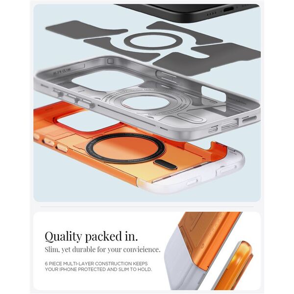 Spigen Spigen Classic C1 MagSafe, tangerine - iPhone 16 Pro Max