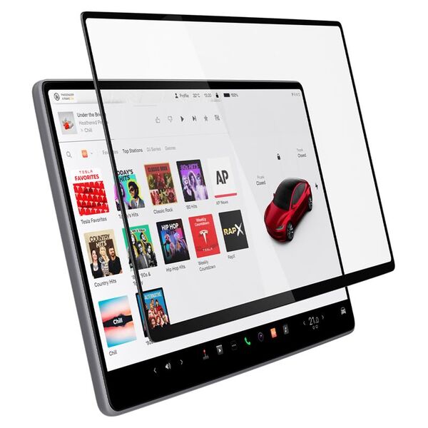 Spigen Spigen Tesla EZ Fit Αντιθαμβωτική Προστασία Οθόνης 1 Πακέτο, διαφάνεια - Tesla Model 3 (2024)