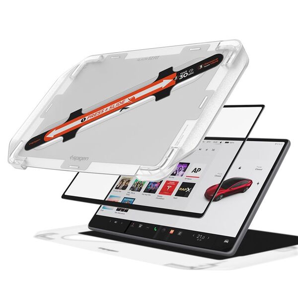 Spigen Spigen Tesla EZ Fit Αντιθαμβωτική Προστασία Οθόνης 1 Πακέτο, διαφάνεια - Tesla Model 3 (2024)