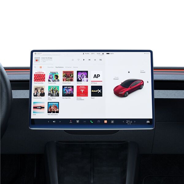 Spigen Spigen Tesla EZ Fit Αντιθαμβωτική Προστασία Οθόνης 1 Πακέτο, διαφάνεια - Tesla Model 3 (2024)