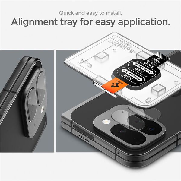 Spigen Spigen Glass tR EZ Fit Optik 2 Pack, crystal clear - Google Pixel 9 Pro Fold