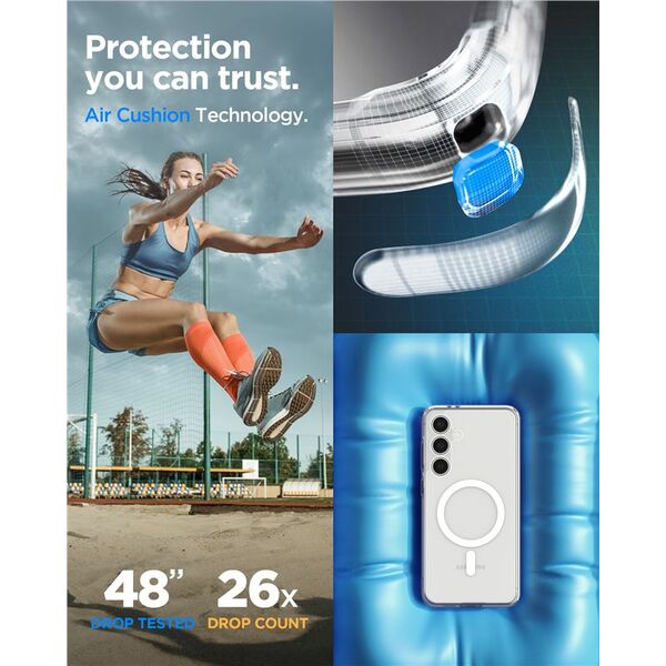 Spigen Θήκη Spigen Ultra Hybrid Mag MagSafe Samsung Galaxy S24 FE Λευκό
