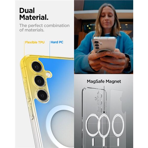 Spigen Θήκη Spigen Ultra Hybrid Mag MagSafe Samsung Galaxy S24 FE Λευκό