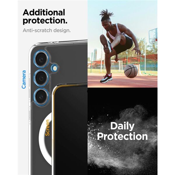 Spigen Θήκη Spigen Ultra Hybrid Mag MagSafe Samsung Galaxy S24 FE Λευκό