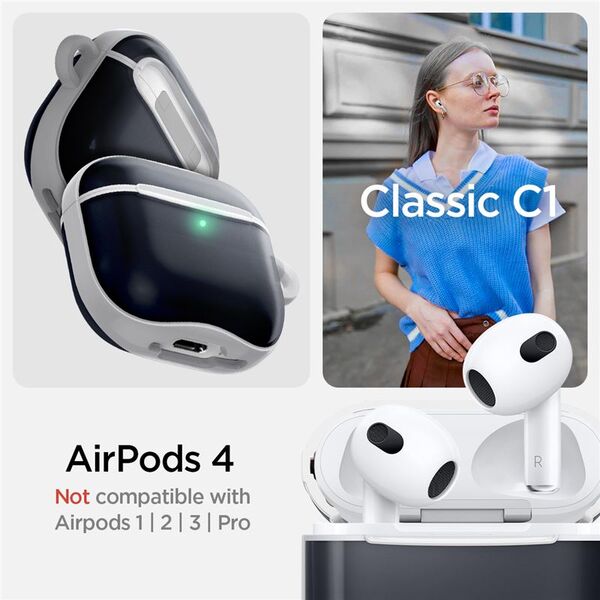Spigen Θήκη Spigen Classic C1 Apple AirPods 4 Γραφίτης