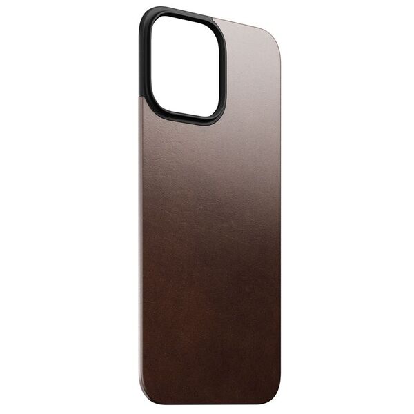 NOMAD Magnetic Horween Leather Back Brown | iPhone 16 Pro Max