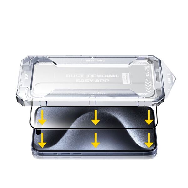 MOBILE ORIGIN Yellow Screen Guard iPhone 16 Pro Max με εύχρηστο εφαρμογέα