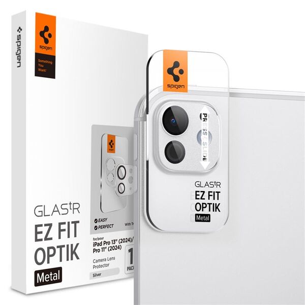 Spigen Spigen Glass tR EZ Fit Optik Metal 1 Pack, silver - iPad Pro 13" 2024 / iPad Pro 11" 2024