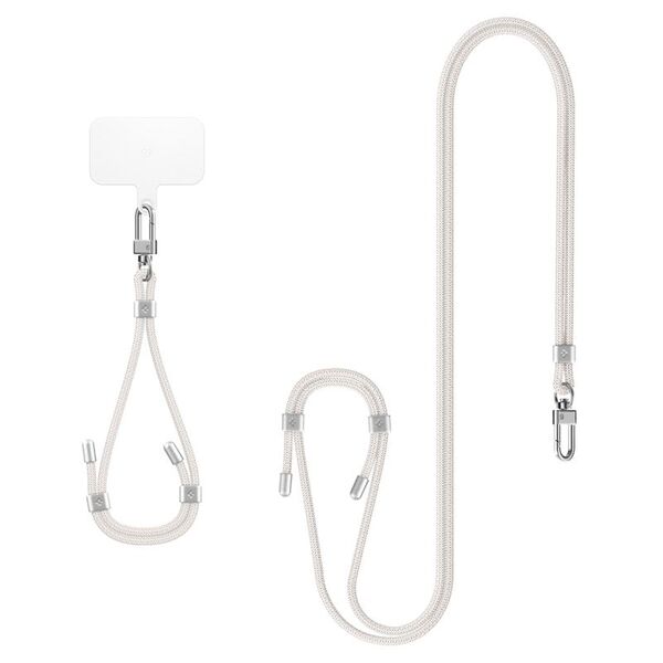 Spigen Smyczki Spigen Universal Strap Set Crossbody & Wrist Pearl White