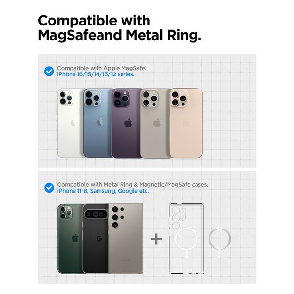 Φορτιστής Αυτοκινήτου Spigen OneTap Pro 4 MagSafe, μαύρο - Ασύρματο / Ταμπλό / Παρμπρίζ