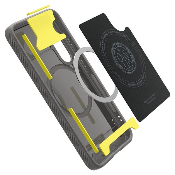 Θήκη Spigen Rugged Armor Mag MagSafe Samsung Galaxy S25 Marble Grey