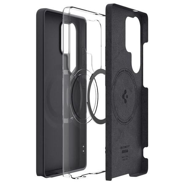 SPIGEN ΣΙΛΙΚΟΝΗ FIT MAG MAGSAFE GALAXY S25 ULTRA ΜΑΥΡΟ