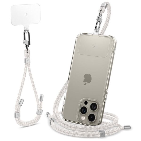 Spigen Smyczki Spigen Universal Strap Set Crossbody & Wrist Pearl White