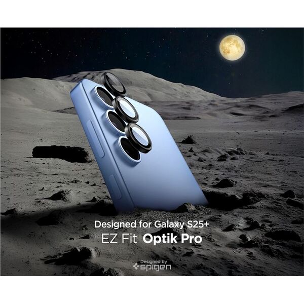 ΠΡΟΣΤΑΤΕΥΤΙΚΟ ΚΑΜΕΡΑΣ Spigen OPTIK PRO GLAS.TR ”EZ FIT” HD CAMERA PROTECTOR 2-PACK GALAXY S25+ PLUS BLACK