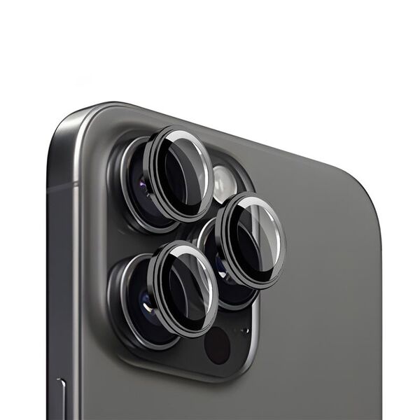 Προστατευτικά φακών Mobile Origin Easy, μαύρο - iPhone 15 Pro / 15 Pro Max