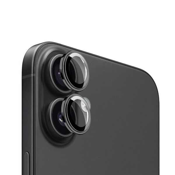 Προστατευτικά φακών Mobile Origin Easy, μαύρο - iPhone 16 / 16 Plus