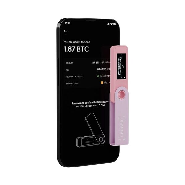Πορτοφόλι Κρυπτονομισμάτων Ledger Nano S Plus Pastel Pink