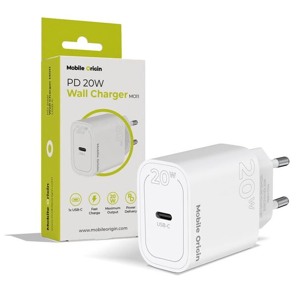 Φορτιστής Mobile Origin Wall Charger MO11 1x USB-C 3 A (FRL-PD20W-MO11)