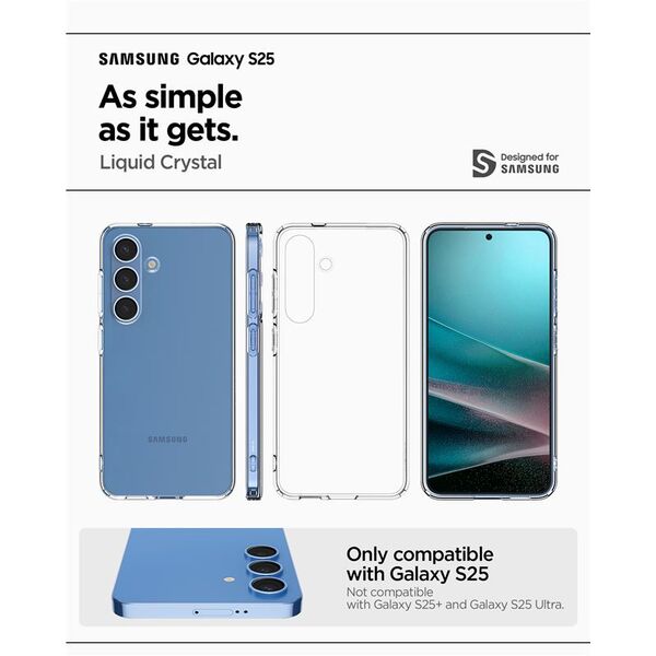 SPIGEN LIQUID CRYSTAL GALAXY S25 CRYSTAL CLEAR