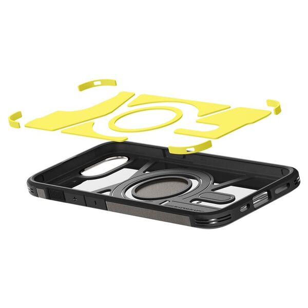 Θήκη Spigen Tough Armor με MagSafe για iPhone SE 4 (2025) με βάση στήριξης - γκρι