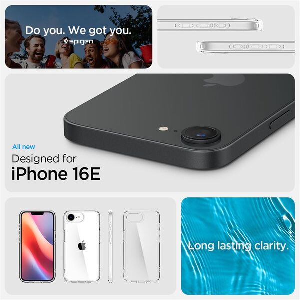 Θήκη για iPhone 16e Spigen Ultra Hybrid Crystal Clear