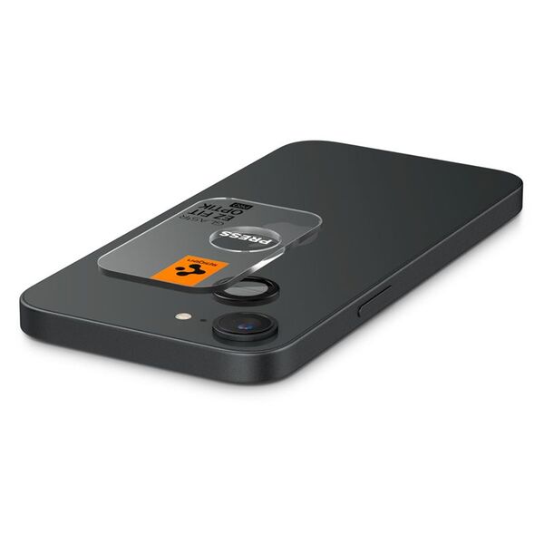 ΠΡΟΣΤΑΤΕΥΤΙΚΟ ΚΑΜΕΡΑΣ Spigen OPTIK PRO GLAS.TR "EZ FIT" CAMERA PROTECTOR 2-PACK IPHONE 16E BLACK
